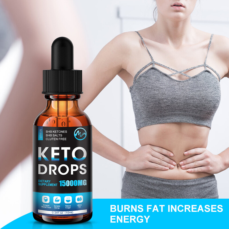 Gambar Minch Keto Drops Liquid BHB Ketones Dietary Supplement Fat Burning Promotes Weight Loss Speed Up Ketosis For Men and Women