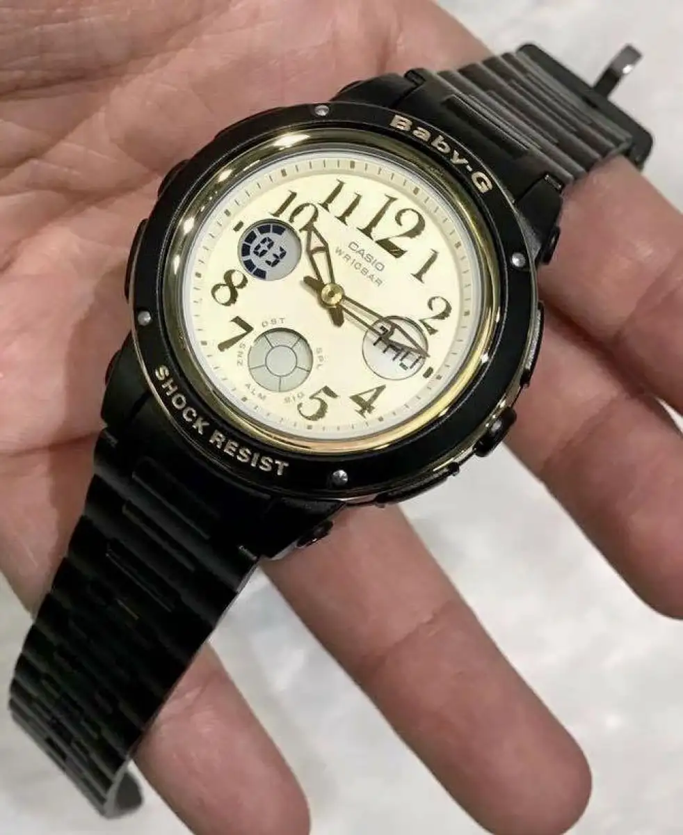 Official Warranty Casio Baby G Bga 151ef 1b Analog Digital Creamy Dial Gold Ion Plated Bezel Black Resin Watch Bga151ef Bga 151ef Bga151ef 1b Bga 151ef 1bdr Lazada