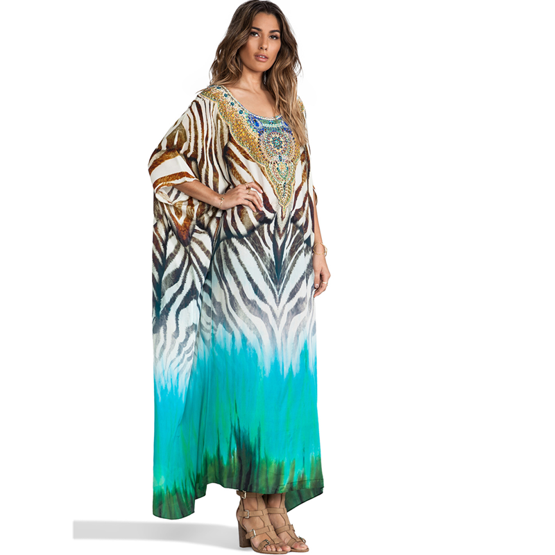 full length beach kaftan