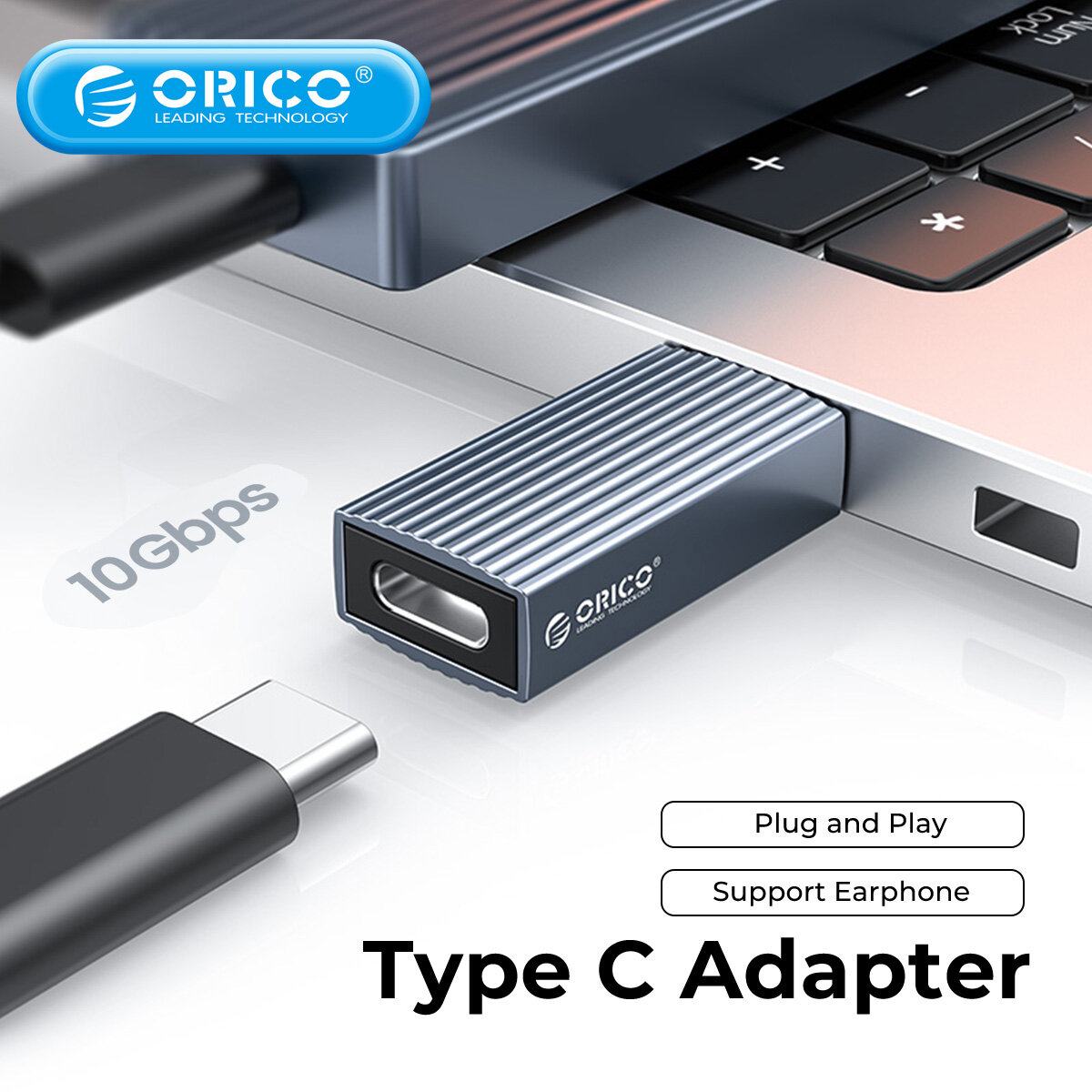 Orico usb 3.1 bộ chuyển đổi otg đầu đực sang loại c bộ chuyển đổi đầu cái chuyển đổi 10gbps đầu truyền cáp sạc, truyền dữ liệu cho macbook otg connect