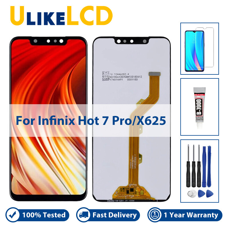 Màn hình lcd chất lượng cao cho infinix x625 màn hình cảm ứng số hóa màn hình lcd infinix hot 7 pro x625 lắp ráp màn hình lcd