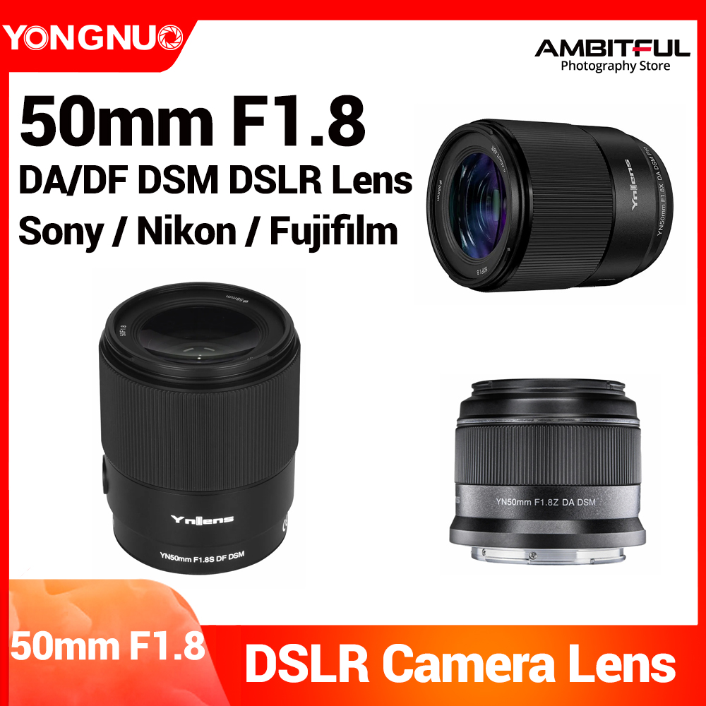 Yongnuo 50mm f1.8 DA DSM DF DSM APS-C Auto Focus AF Lens For Sony Nikon Fujifilm Camera ราคา 4,605 บาท*ส่งฟรี