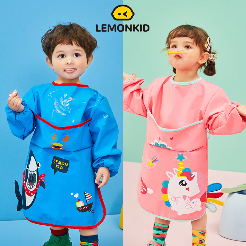 Lemonkid tạp dề chống thấm nước dễ thương cho bé lk2211104