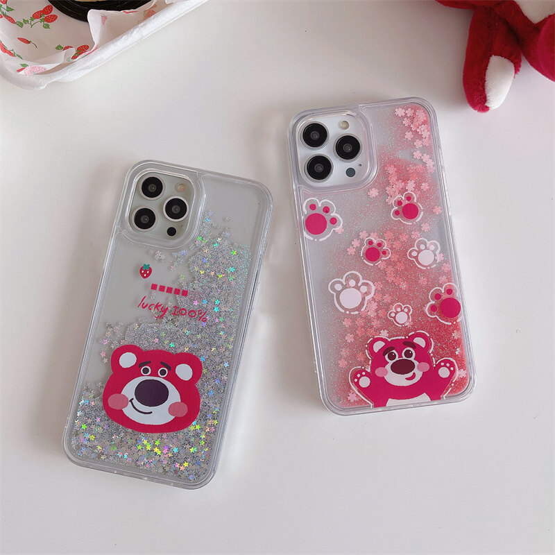 Ốp lưng iphone cho iphone 11 12 pro max 13 pro max 6 7 8 plus x xs xr ốp lưng ốp lưng điện thoại gemini màu hồng cát chảy hoạt hình dễ thương vỏ silicon mềm