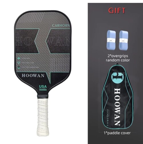 Hoowan carhorn vợt pickleball usapa T700 sợi carbon 3K 16mm pickleball vợt với Túi