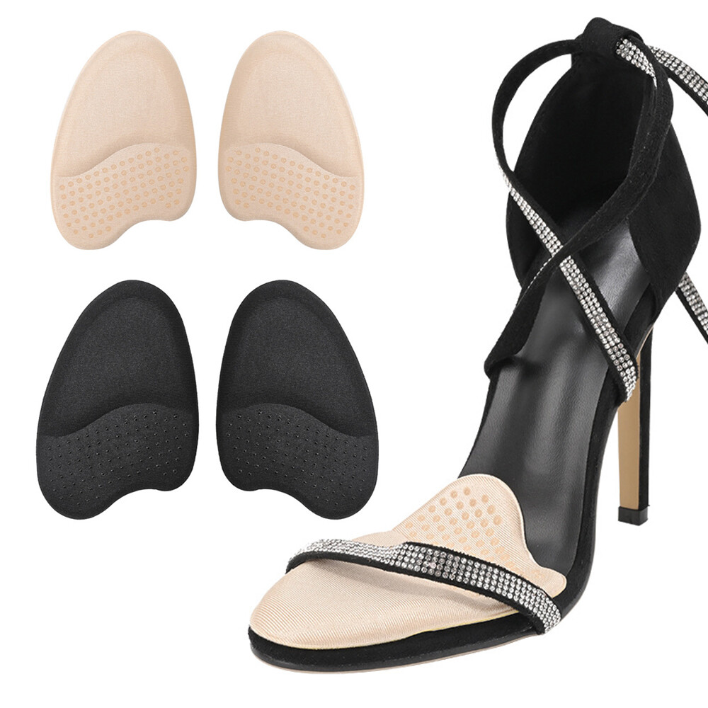 【♡Lovely girls house♡】Forefoot Insert Cushion Pads for Women High Heels Shoes Anti-slip Silicone Foot Pain Relief Pads for Sandals Gel Shoe Insoles