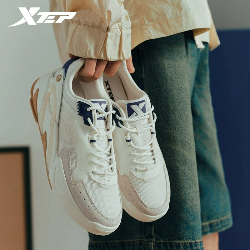 Xtep board shoes for men mesh breathable casual shoes summer sports shoes trend shoes 876219310002 ราคา 1,107 บาท*ส่งฟรี