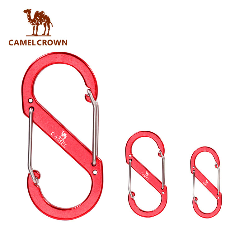CAMELCROWN S-Shaped Buckle Pendant Keychain multi-use Aluminum Hook ราคา 94 บาท*ส่งฟรี