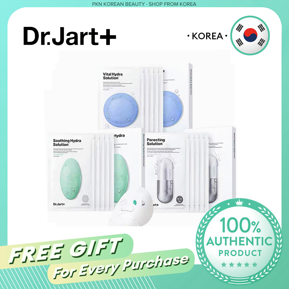 Dr.Jart+ Dermask Solution Facial Mask (25g*5pcs/1pc) Water Jet Vital Hydra /Soothing/Prorecting/Cicapair/V7/Ceramidin/Firming/Peeling/Clearing