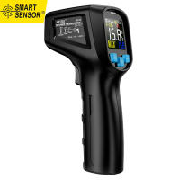 SMART SENSOR -50~600°C Handheld Non-contact Digital LCD Infrared Ther-mometer Industrial IR Temperature Tester Pyrometer with Adjustable Emissivity