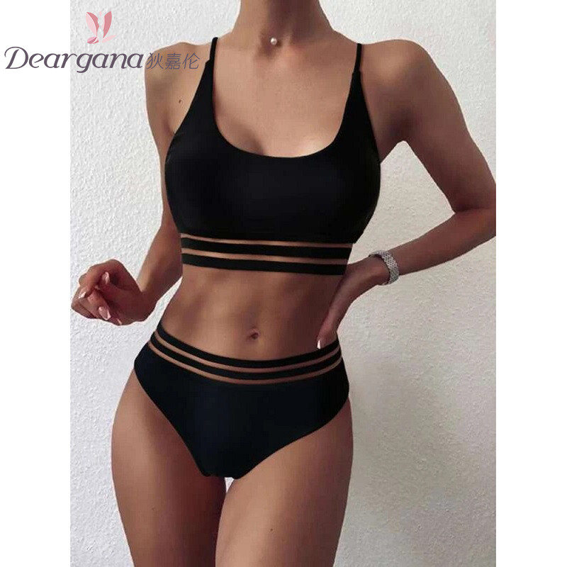 Đồ Bơi Bikini Khoét Eo Cao Xẻ Tà Gợi Cảm Châu Âu Và Mỹ Mới Đồ Đi Biển Cho Nữ