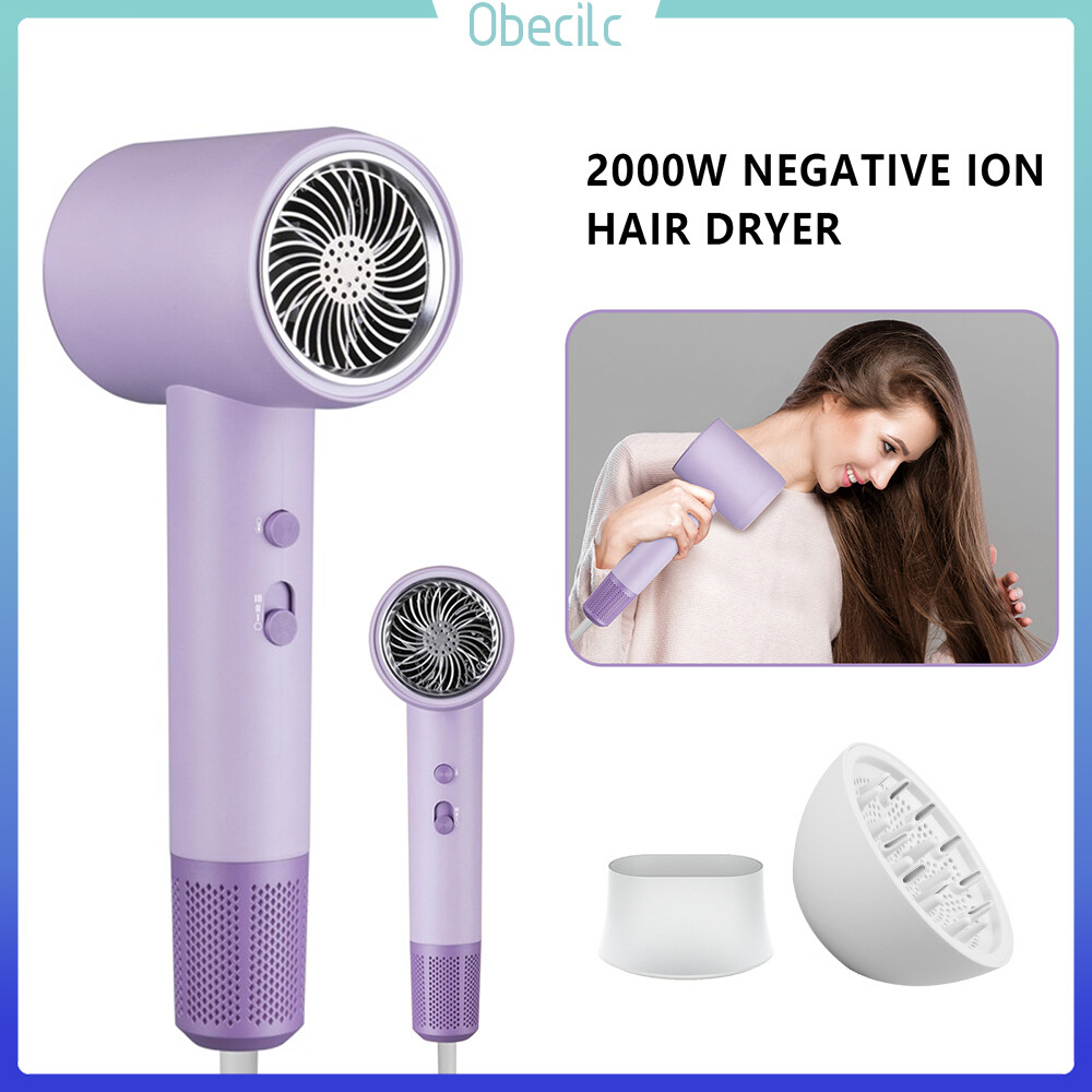 Obecilc 2000W tiêu cực Máy sấy tóc ion không chổi than tốc độ cao nhanh chóng sấy Tóc máy sấy