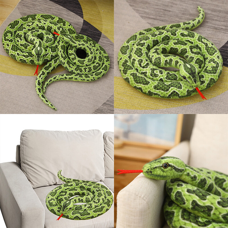 YIDEA HONGKONG Simulation Big Python Plush Toy Large Snake Spoof Horror