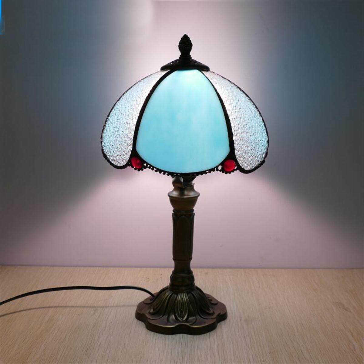 Table Lamp Stained Glass Desk Lamp Floral Home Decor Buy Online