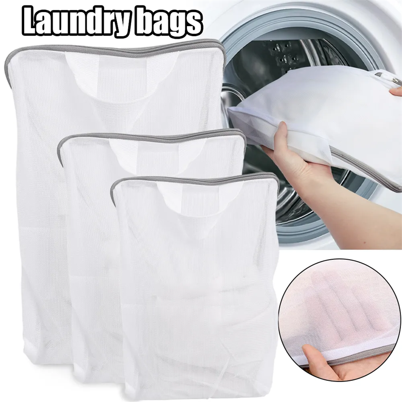 Reusable Mesh Laundry Bags Fine Net Laundry Wash Bags Clothing Case