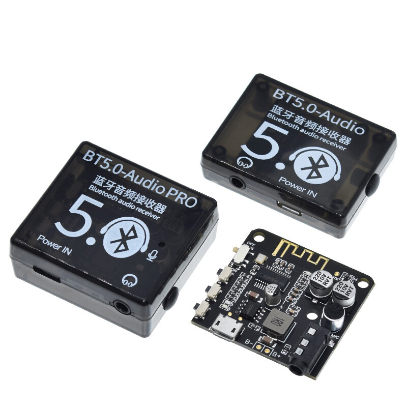 Bo mạch giải mã bluetooth 5.0 mini bộ thu âm bt5.0 pro máy nghe nhạc mp3 lossless mô-đun bộ khuếch đại nhạc stereo không dây có hộp đựng