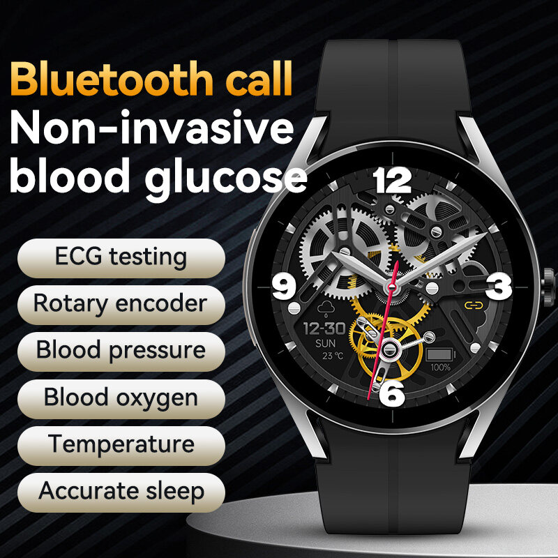 Mới Ks05 Đồng hồ thông minh cuộc gọi Bluetooth ECG đường trong máu huyết áp Heart Rate theo dõi giấc ngủ Pedometer Vòng tay thể thao thông minh