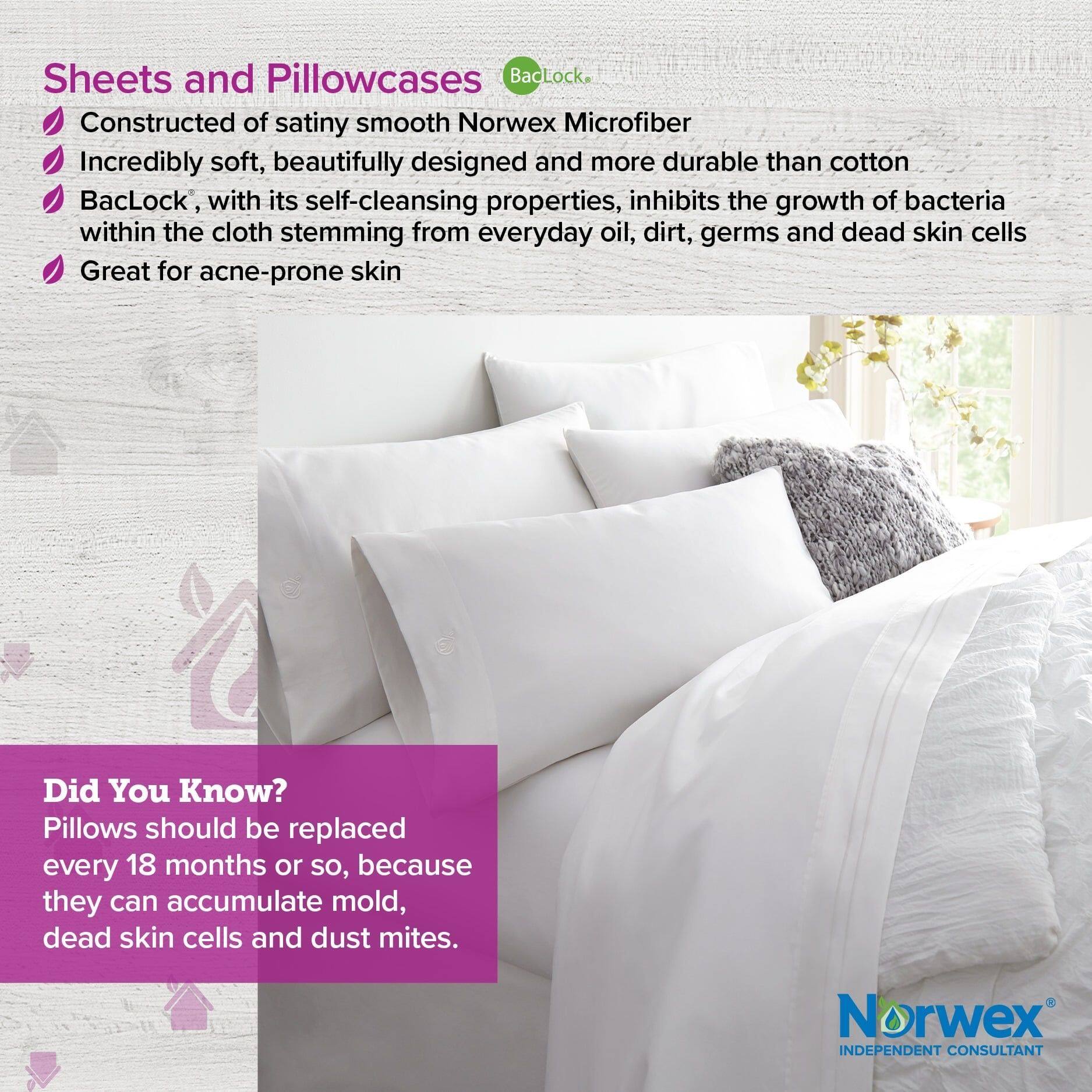 microfiber pillowcase acne