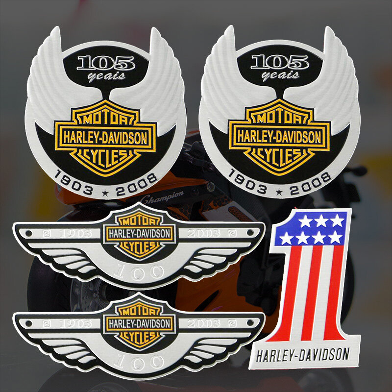 HARLEY xe mô tô trang trí thân xe 3D Nhôm Sticker Harley-Davidson đề can