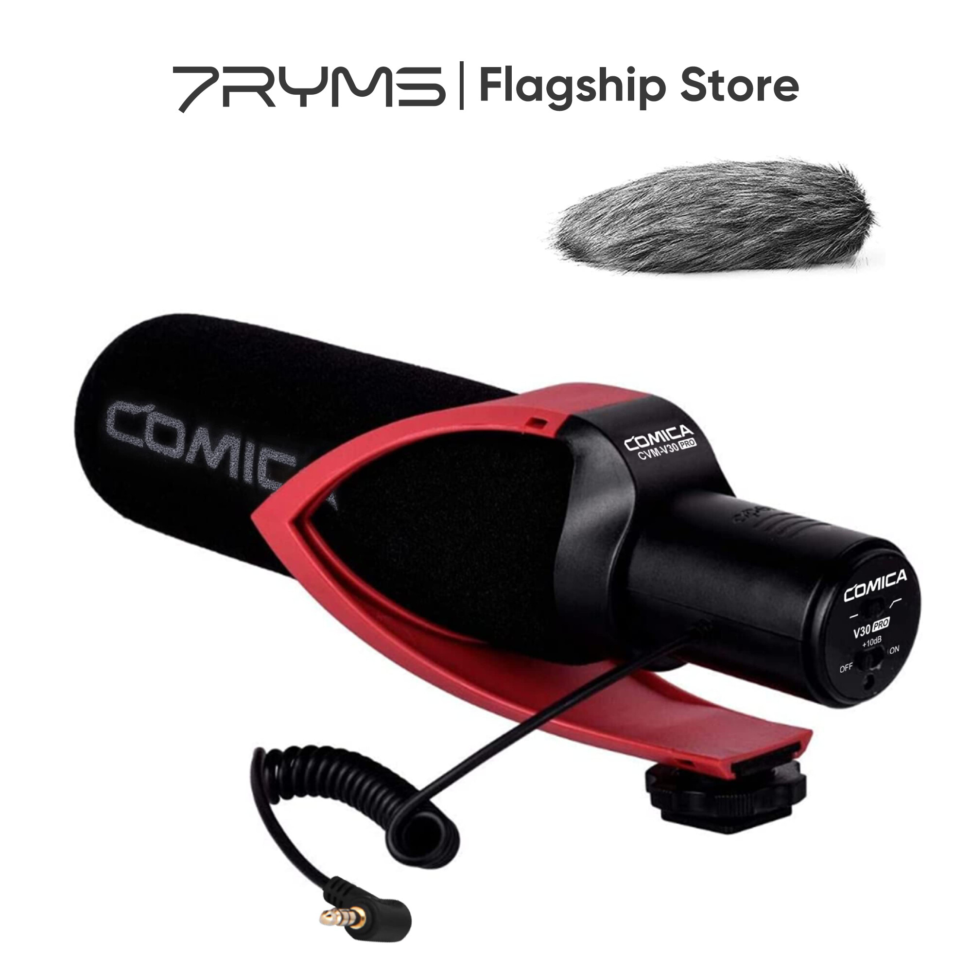  Comica CVM-V30 Pro Shotgun Microphone Siêu Cardioid Định Hướng Condenser Camera Video Microphone Cho Canon Nikon Sony Panasonic DSLR Máy Ảnh Với 3.5Mm Jack 
