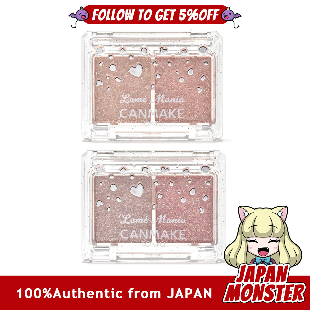 [2Colors] Canmake Lame Mania 2.7g Eyeshadow Glitter Shadow Shine Shine Pearl 2-Color Eyeshadow Pink Japan