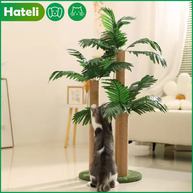 HATELI Cat Scratching Column Sisal Rope Cat Scratching Board Vertical Scratching Post Resistant To Crumbs Climbing Frame Cat Climbing Tree Tower ราคา 1,523 บาท*ส่งฟรี