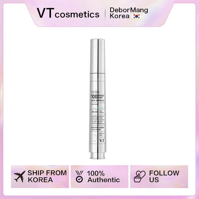  VT PDRN Reedle Shot Hair Ampoule 100dl 15ml ,Revitalize The Scalp Effective Hair Loss Care VT COSMETICS 