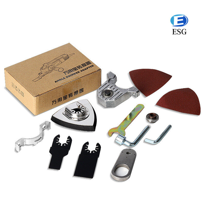 Angle Grinder Oscillating Tool Set, M10 M14 Thread Polishing Oscillating Adapter Kit for Grinding, Trimming