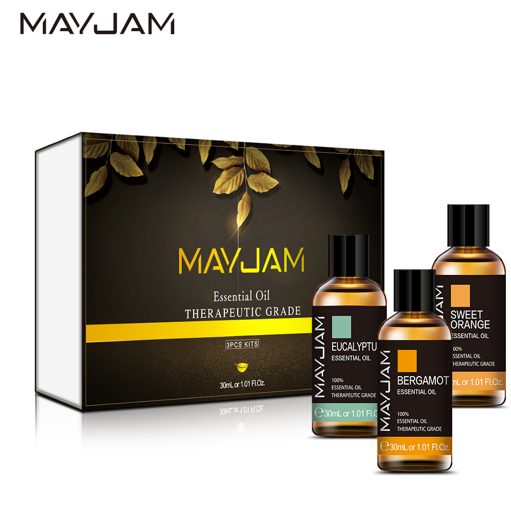 Gambar MAYJAM Uplift mood Collection 30ml Essential Oils Set For Aromatherapy Massage Oils | Pass FDA Test
