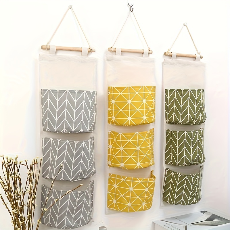 1PC túi lưu trữ, túi vải nhỏ, giá lưu trữ treo tường, túi lưu trữ treo tường, túi lưu trữ, túi treo, loại treo tường lưu trữ