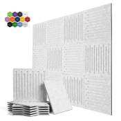 BEIYIN 12 Pcs Sound Absorbing Acoustic Wall Panels