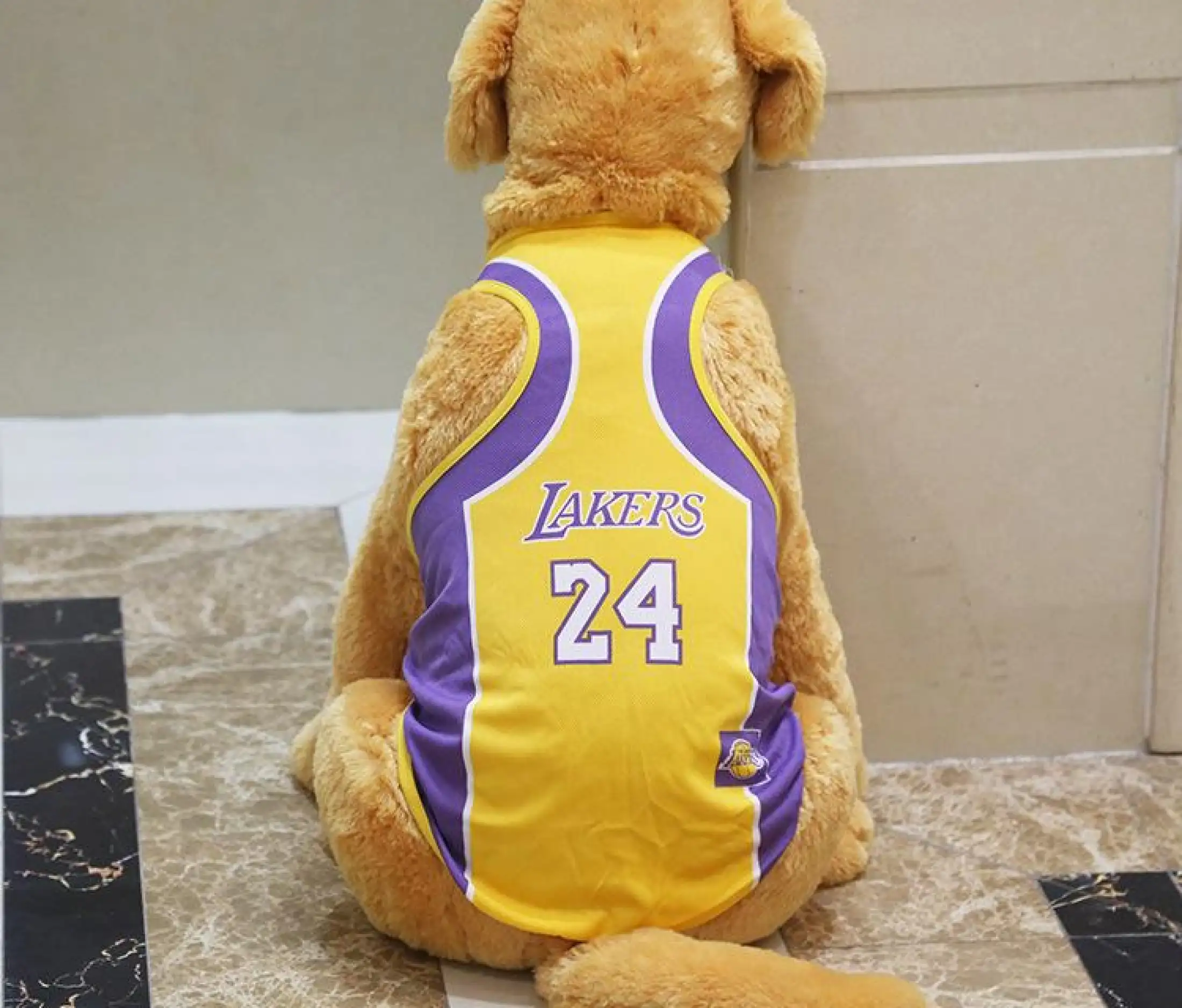 lakers dog jersey 24