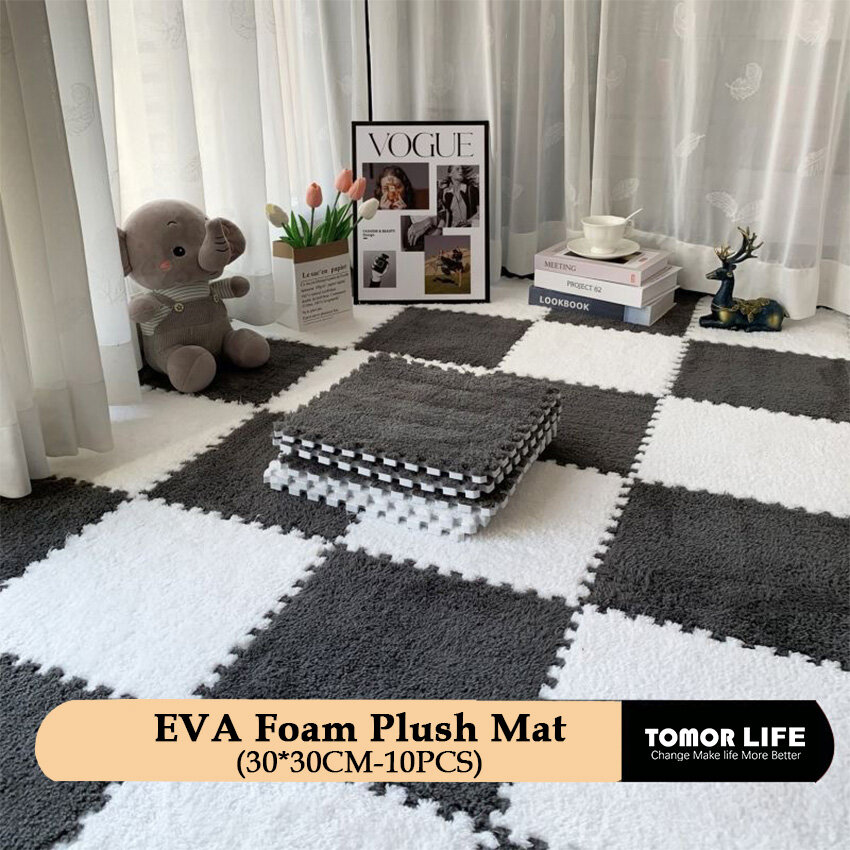 Tomor cuộc sống 10pcs sang trọng của trẻ em mat bé câu đố playmats trẻ sơ sinh thảm bọt xốp eva thảm trẻ em thảm chơi giữ ấm mat 300.6cm