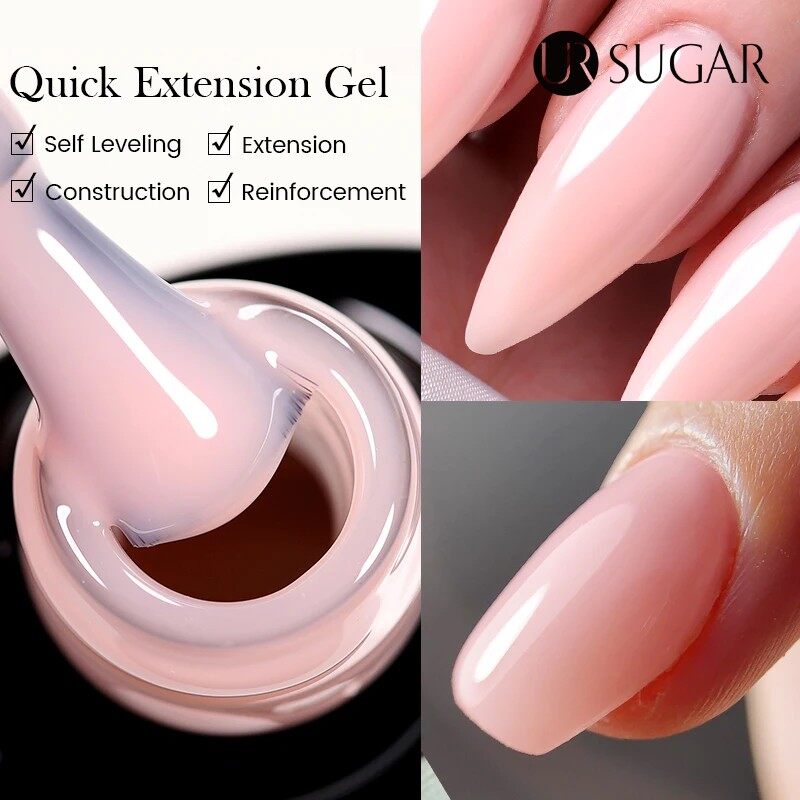  Ur Đường 7Ml Nhanh Chóng móng gel giả màu trắng sữa Khỏa Thân Màu Hồng Vernish bán vĩnh viễn sơn móng gel UV Trượt Giải Pháp Nail Art Varnish 