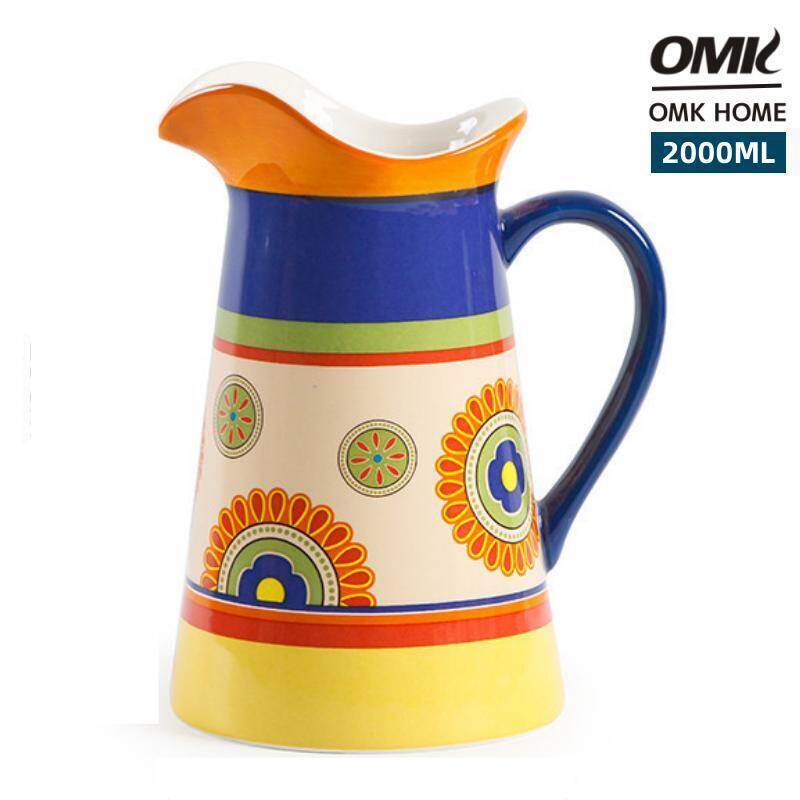 Omk tunisian loạt gốm 2000ml bình nước lạnh bình & bình