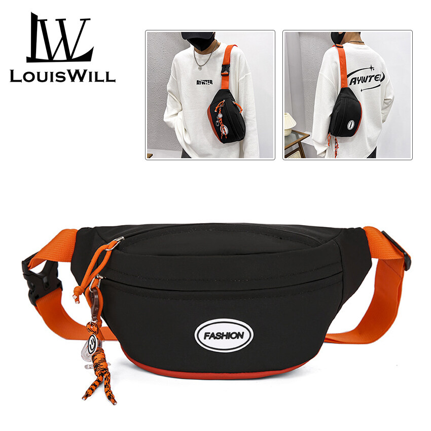 LouisWill Chest Bag Unisex Fashionable Chest Bag Waterproof Sling Bags