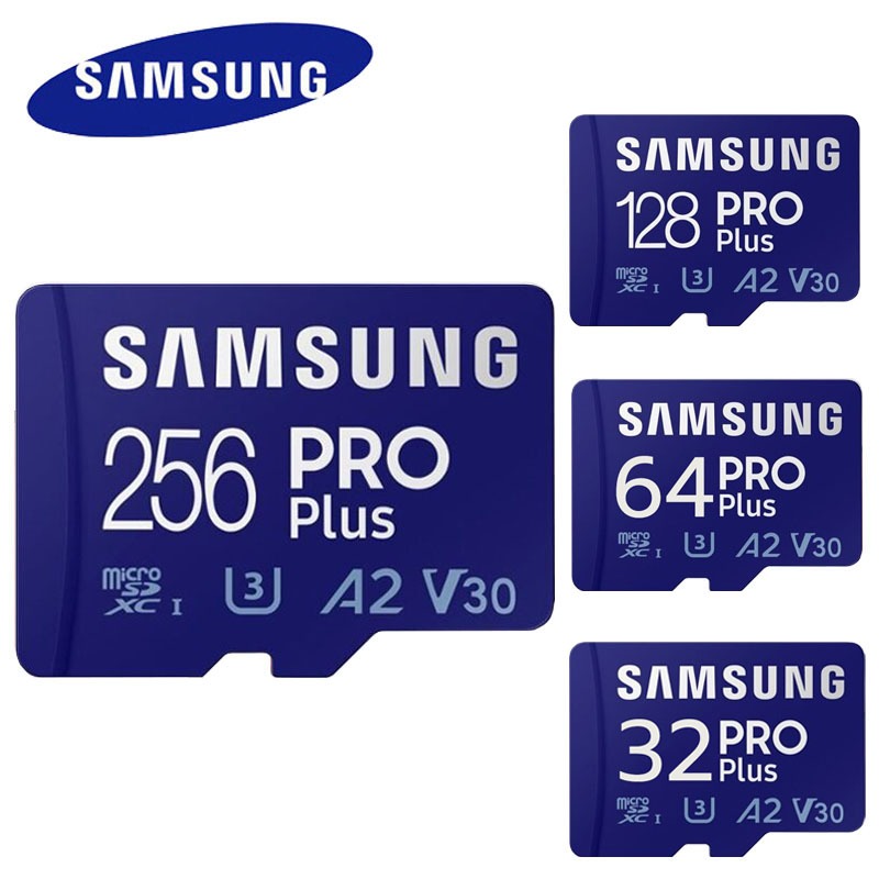 SAMSUNG Micro SDXC / 128GB/256GB/512GB/1TB/ 2TB Class 10 PRO Plus memory card (U3 160 MB/s.)memory card Micro SD card ราคา 154 บาท*ส่งฟรี