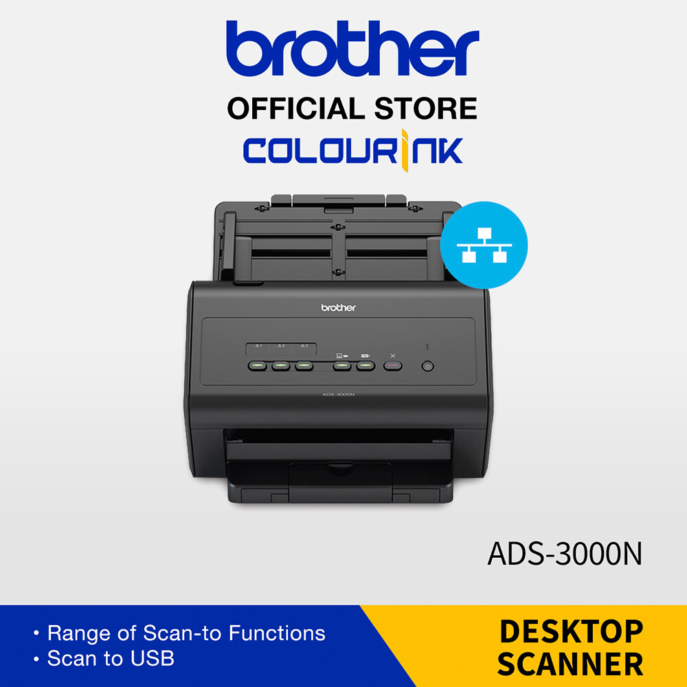 Brother ADS-2400N High-speed Desktop Scanner | Duplex A4 Document Scanner |  Scan to USB | Lazada