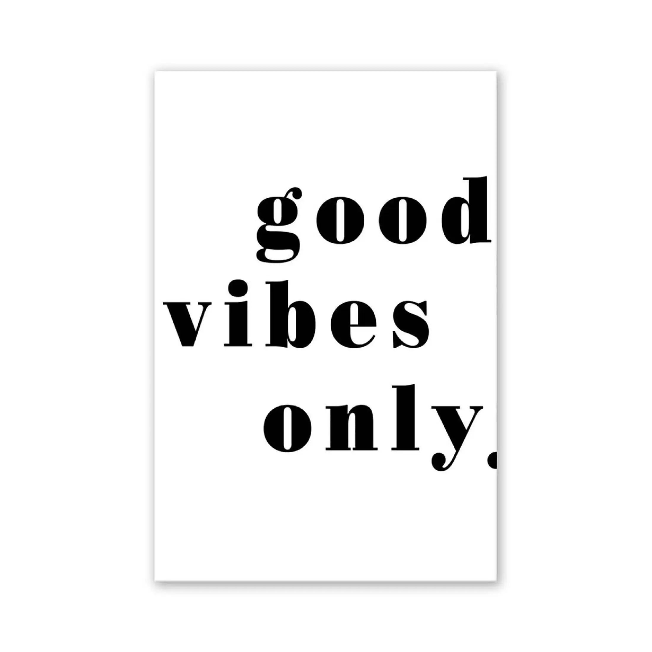Hot Sale Good Vibes Only Letter Wall Art Canvas Spray Painting Decoration Lazada Singapore