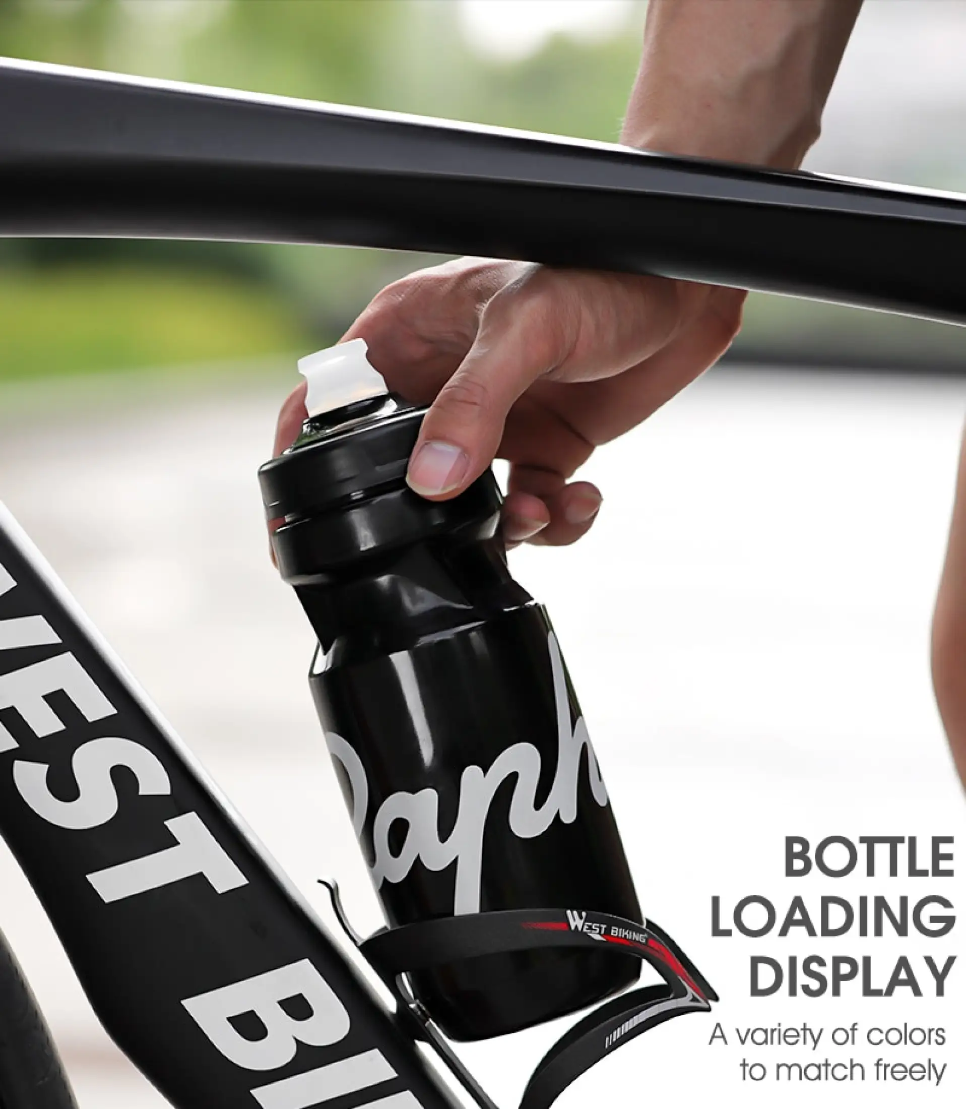 Chai nước xe đạp Rapha 610ML / 710ML chai thể thao ngoài trời chống rò