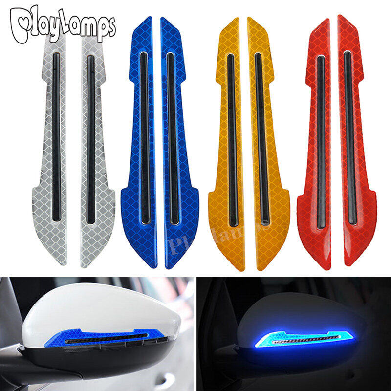 1 cặp gương chiếu hậu ô tô nhãn dán phản quang cảnh báo an toàn nhãn dán phản quang gương chiếu hậu ô tô dải trang trí