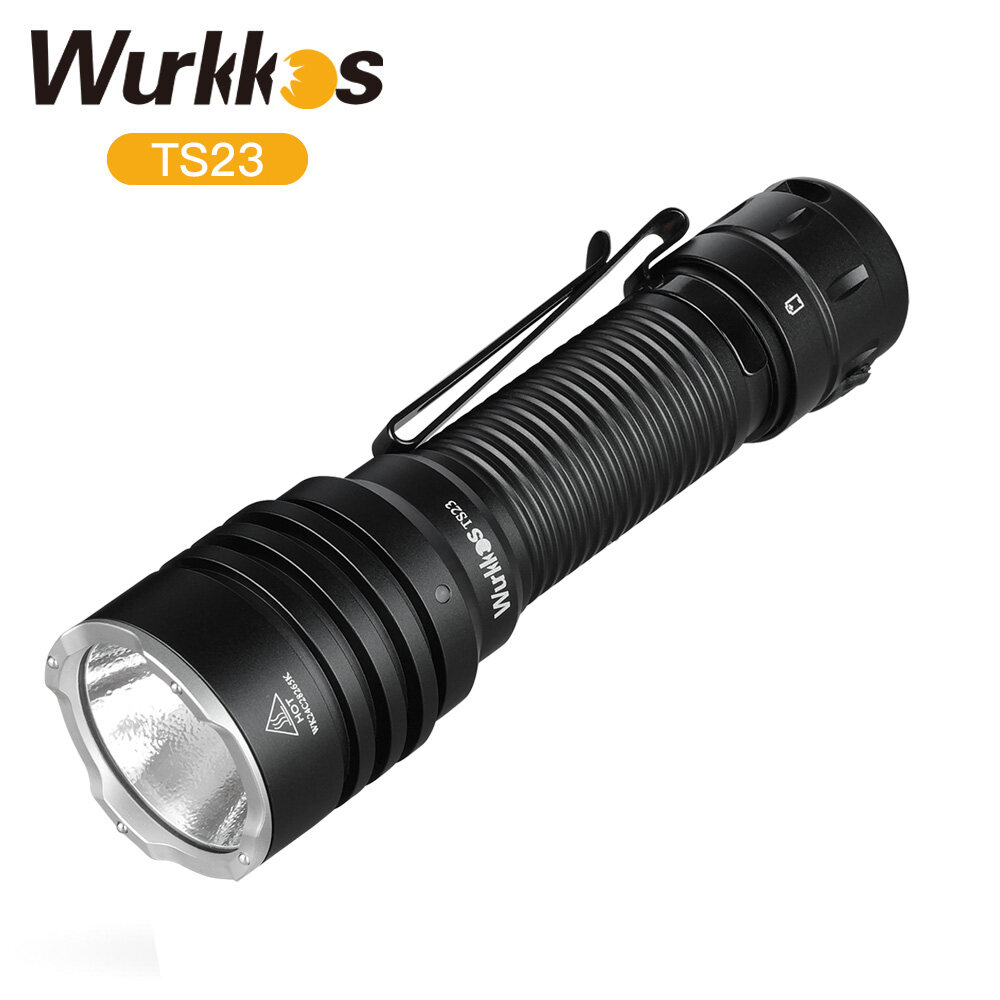 Wurkkos TS23 21700 đèn pin chiến thuật có thể sạc lại xhp70.3 HI LED 5000LM ngọn đuốc IPX8 không thấm nước hai chế độ nhóm EDC đuôi chuyển đổi