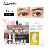 Lakerain New Lash Lift&Tint Kit with Complete Tools Eyelash Lift & Tint Dye 2-in-1 Kit Eyelash and Eyebrow Dyeing Set Lash Lifting Set Eyelash Perming Kit Eyelash Lift lamination kit (2 Color)