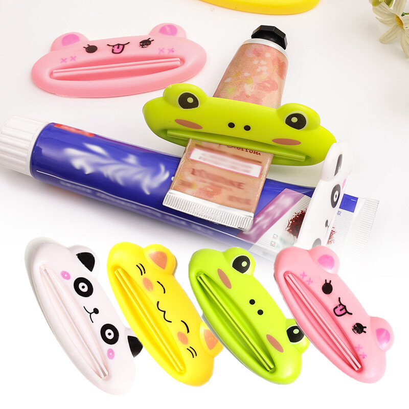 Polocat 1 chiếc máy làm kem đánh răng tự động thiết bị ép kem đánh răng hoạt hình dễ thương máy ép kem sạch máy ép đùn
