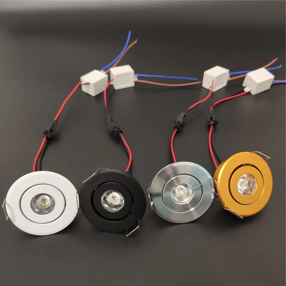 Jmax Led Mini Down Light 3W Energy Saving Spot Light Recessed Lights AC85-265v Ceiling Light Aluminium 40-45mm