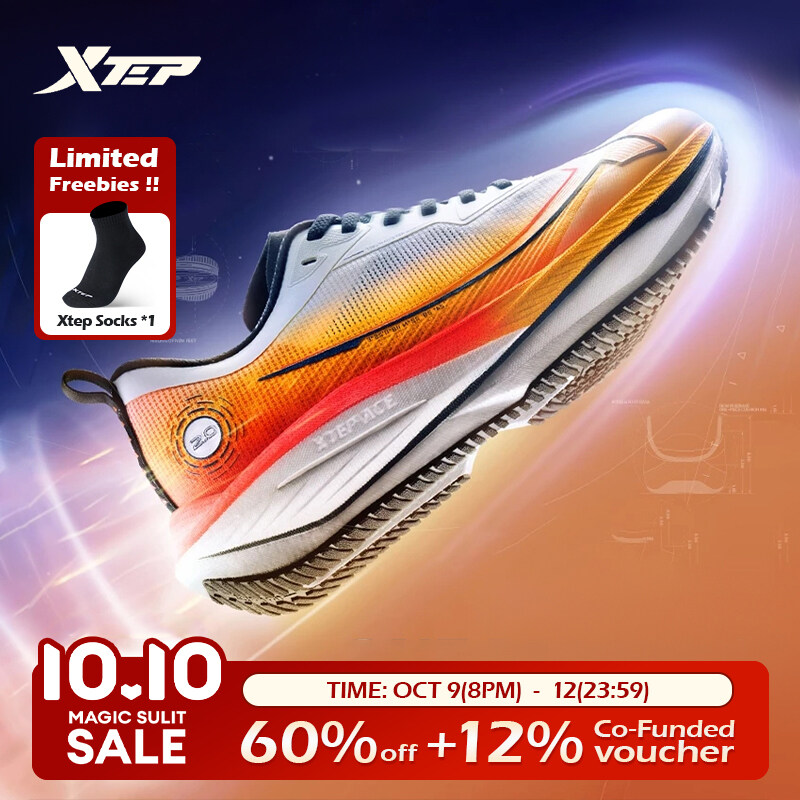 Xtep một mảnh 2.0 Nam Giày chạy bộ chống sốc giày thể thao đua Giày chạy tập luyện Giày chạy bộ 876319110073