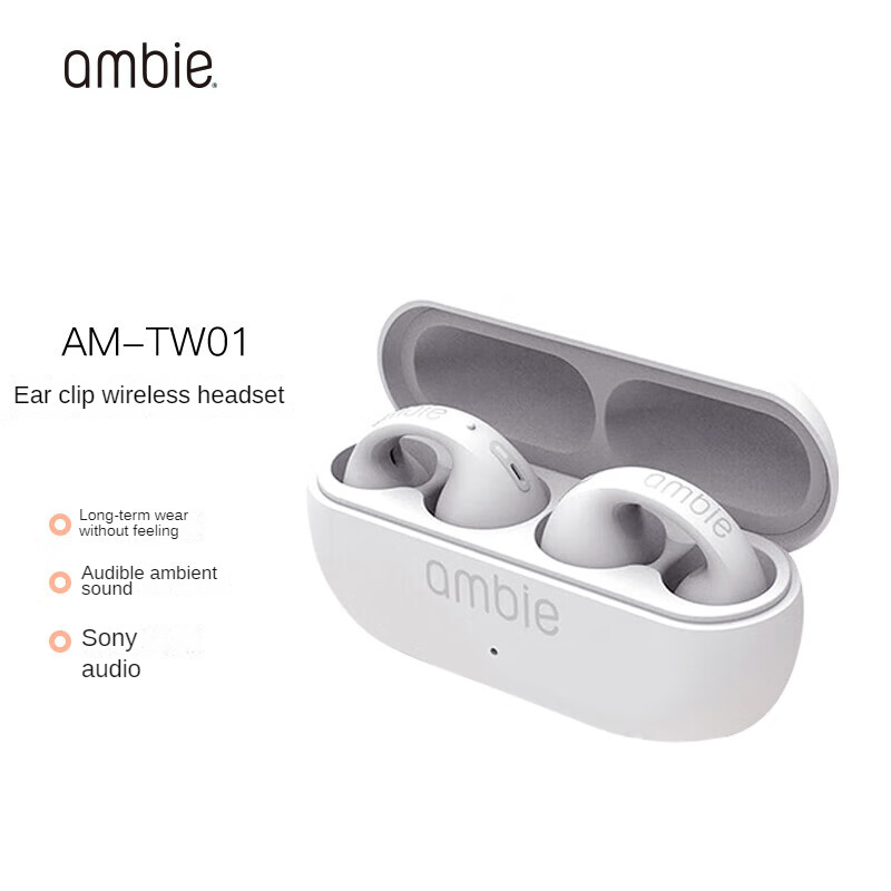 Ambie tai nghe âm thanh khuyên tai bluetooth không dây tai nghe dẫn truyền âm thanh qua xương tai nghe tai nghe tws tai nghe nhét tai thể thao