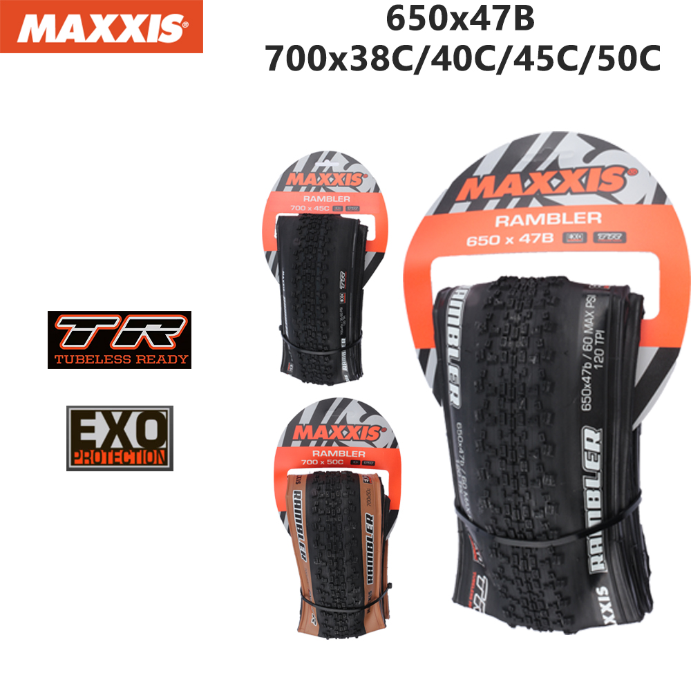 Maxxis Rambler chính hãng 700x30/40c/45C 650x47b lốp xe đạp gấp Xích Lô chéo sỏi bên ngoài chống đâm thủng không săm lốp xe đạp Phụ Kiện Xe Đạp cửa hàng