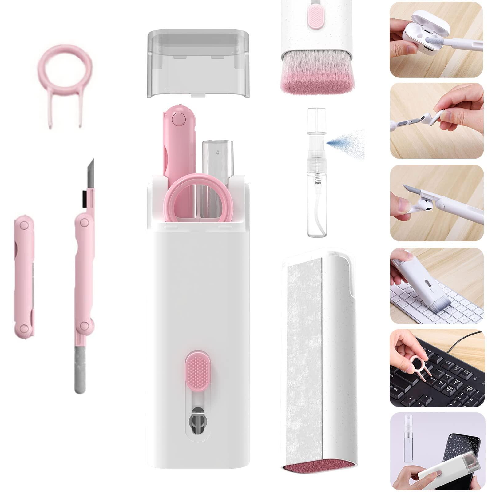 Bộ cọ vệ sinh bàn phím máy tính 7 trong 1 bút vệ sinh tai nghe bluetooth cho airpods 3 pro dụng cụ vệ sinh tai nghe dụng cụ kéo nắp phím