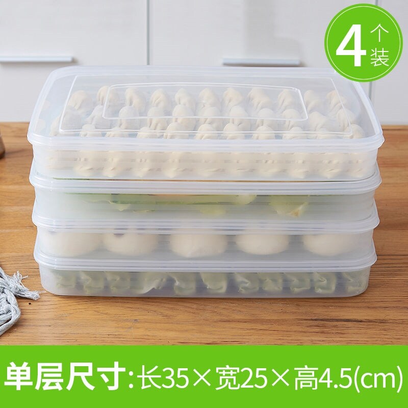 Gambar Dumpling Storage Box Multi layer Kitchen Supplies Household Appliances Storage Vegetable Goods Daquan Small Department Store Shelf Artifact